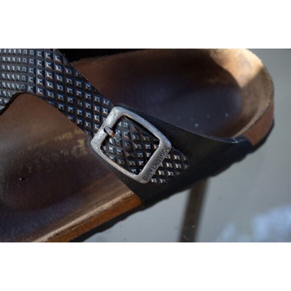 BIRKENSTOCK Sandals Gizeh Thong BLACK Polka Dot Papillio Womens 36-35 / L5 - Picture 12 of 13